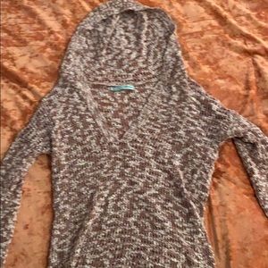 Maurices maroon and white lightweight hoodie